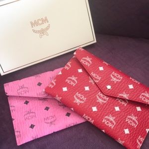 MCM 9x5 1/2 inch pouch “ Authentic”